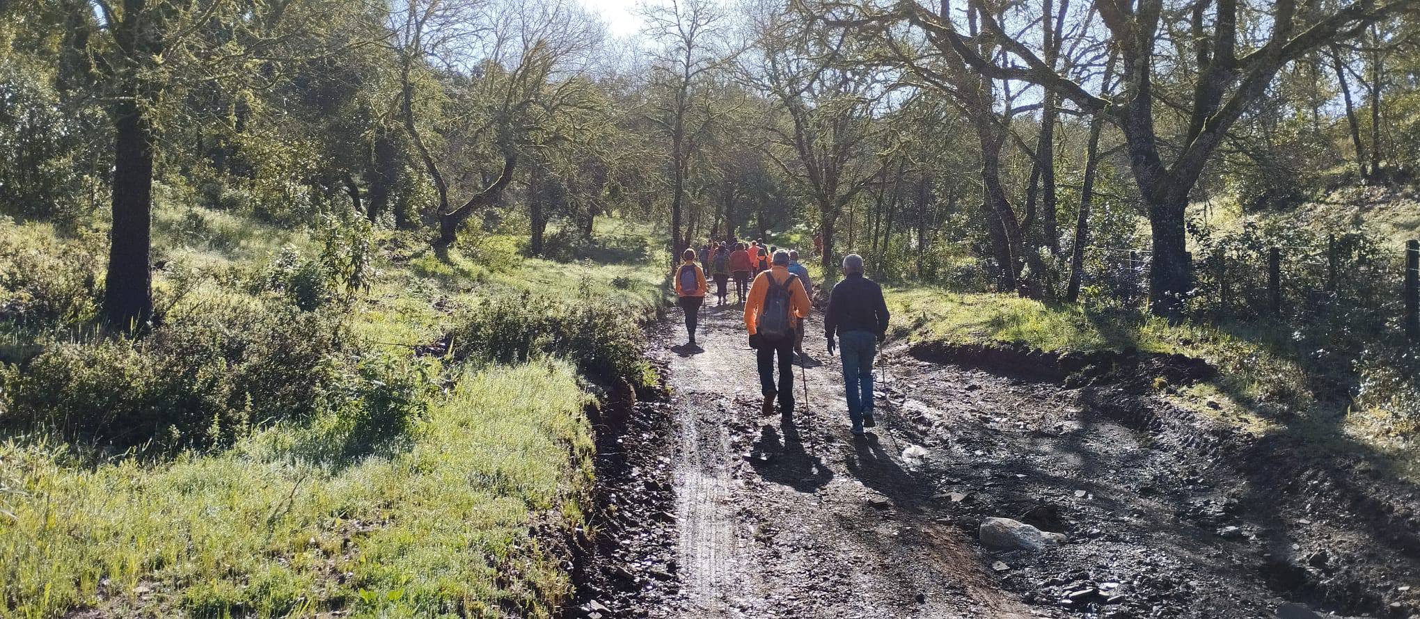 Foto de grupo durante la ruta