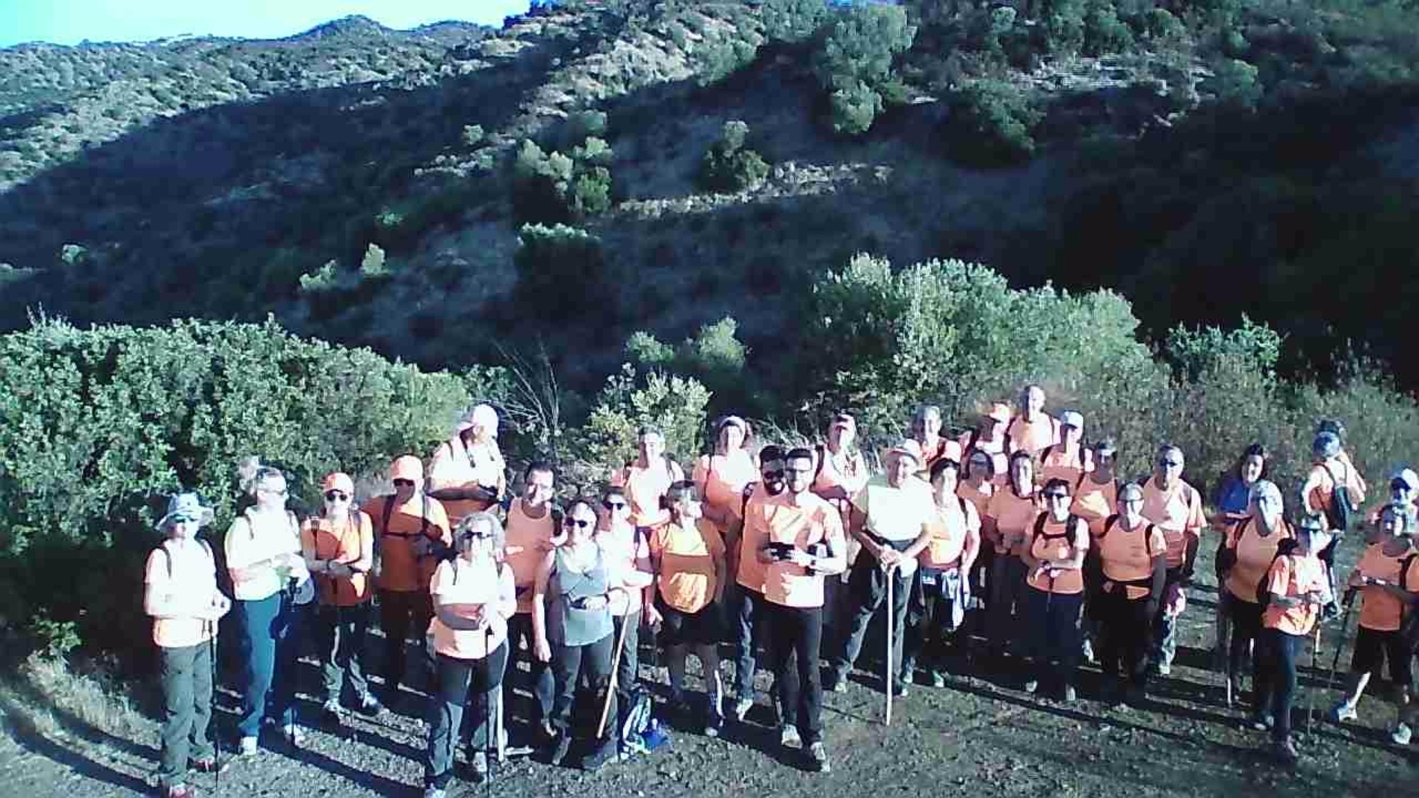 Foto del grupo con dron